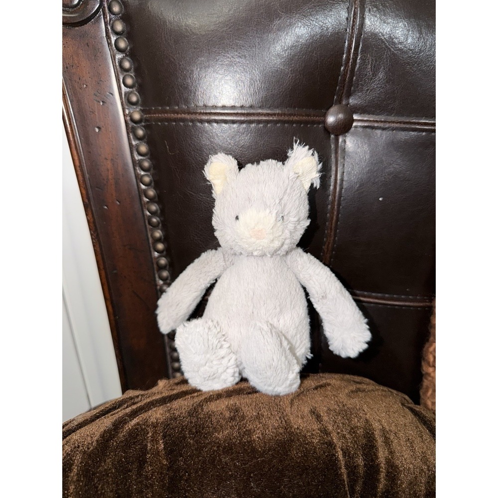 Jellycat Bashful Kitten Plush Small Gray Cat  London Stuffed Animal Lovey 8"